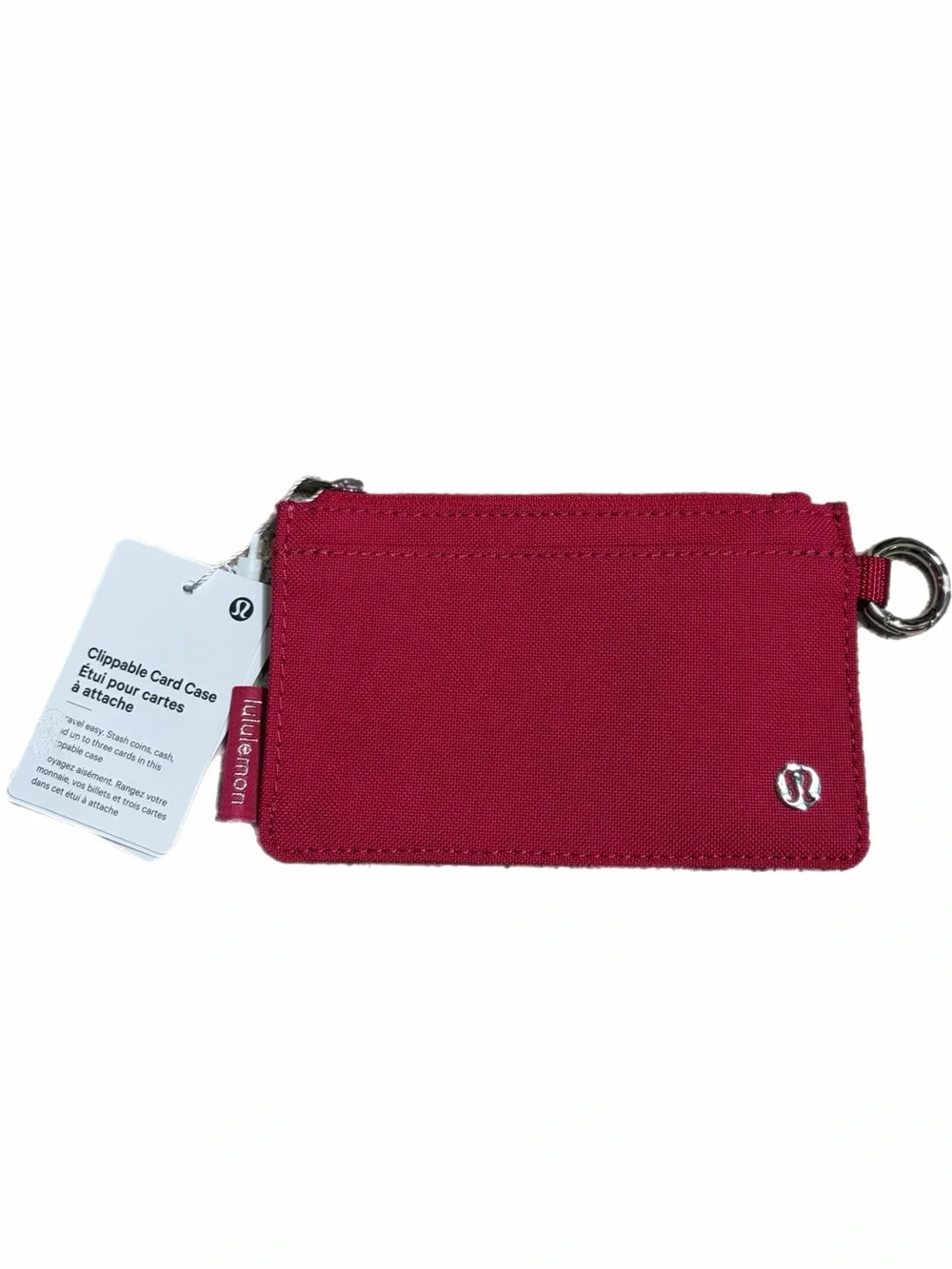 NWT Lululemon Clippable Card Case (Calypso Pink)